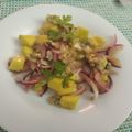 El cooksnap de C cuando hizo Ceviche de berberechos y mango.