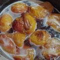 El cooksnap de Paula Crochenci cuando hizo Duraznos en almíbar.