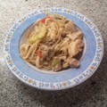 El cooksnap de Jesús D. Cabrera Larrubia cuando hizo Tallarines de arroz orientales con verduras, pollo y salsa de soja.