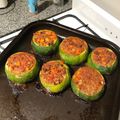 El cooksnap de Dante La Efe cuando hizo Zapallitos rellenos con carne picada.