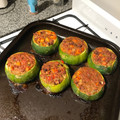 El cooksnap de Dante La Efe cuando hizo Zapallitos rellenos con carne picada.