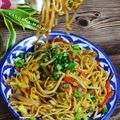 Vandana Mathur का कुकस्नैप जब उन्होंने हक्का नूडल्स(Hakka noodles recipe in Hindi) बनाया था।