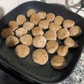 El cooksnap de Gaby Almada cuando hizo Albóndigas de carne molida.