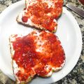 El cooksnap de Melina Valeria Garello Torres cuando hizo Mermelada de frutillas con semillas de chía..🍓.