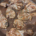 El cooksnap de Hugo López Escudero cuando hizo Muslos de pollo al ajillo.