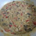 El cooksnap de María Belén Spampinato cuando hizo Estrogonoff de pollo.