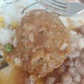 El cooksnap de Berenice Jasso cuando hizo Albóndigas de res en chipotle.