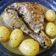 El cooksnap de Isabel García cuando hizo Muslos de pollo a la naranja con patatas asadas.