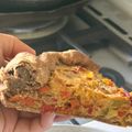 El cooksnap de Valentina Castillo cuando hizo Tarta de calabacín, puerro y cebolla con masa integral.