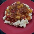 El cooksnap de ferchu cuando hizo Riquísimos Ñoquis de ricota ❤️con salsa de carne al cuchillo.