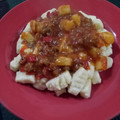 El cooksnap de ferchu cuando hizo Riquísimos Ñoquis de ricota ❤️con salsa de carne al cuchillo.