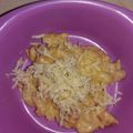 Cooksnap dari Dina Tanudiwangsa untuk resep Macaroni Spiral Carbonara (MPASI 1+ y.o)