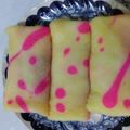 Cooksnap dari marsellina hases untuk resep Dadar Gulung Polkadot Vla Buah Naga 💁