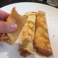 El cooksnap de Cynthia Assanelli cuando hizo Panqueques de dulce de leche.