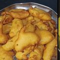 Alveera Khan का कुकस्नैप जब उन्होंने बेसन के पकौड़े(besan ke pakode recipe in hindi) बनाया था।
