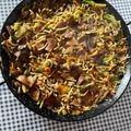 El cooksnap de Rodin cuando hizo Fideos de otoño (con rovellones y alcachofas).