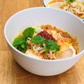 Rachel's cooksnap of when they made Curry Laksa.