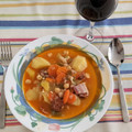 El cooksnap de Ricardo Alberto cuando hizo Potaje de garbanzos con habichuelas blancas.
