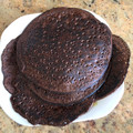 El cooksnap de toñi cuando hizo Tortitas de plátano con cacao.