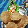 Vanshu Tomar's cooksnap of when they made Bedmi puri (urad dal puri).