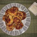 El cooksnap de Sofia Perez cuando hizo Pastelitos americanos de surimi.