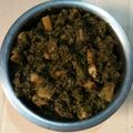 Saba Butt's cooksnap of when they made Aloo Methi ki sabzi with pratha.