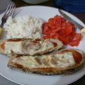 El cooksnap de Lore Enrique cuando hizo Milanesas de berenjenas al horno.