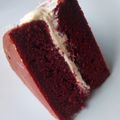 Chichy's Kitchen 's cooksnap of when they made Red velvet cake frosted with homemade chocolate and cream cheese.