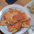 El cooksnap de natalia granotich mardones cuando hizo Fainá de queso 🧀 con piso crocante!.