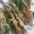 El cooksnap de Laura cuando hizo Sardinas fritas.