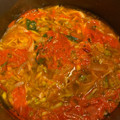 El cooksnap de diana aguilar cuando hizo Sopa de Setas y Flor de Calabaza.