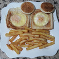 El cooksnap de felipe cuando hizo “Huevo bimbo con queso”.
