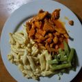 El cooksnap de Xiomy Alvarado cuando hizo Spaghetti con queso y chile morrón.