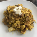 El cooksnap de Laura Trillo Varo cuando hizo Arroz integral cremoso al curry con pollo y queso de cabra.