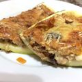 El cooksnap de Natalia Etu cuando hizo Zuchinis rellenos con carne de soya.