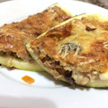 El cooksnap de Natalia Etu cuando hizo Zuchinis rellenos con carne de soya.