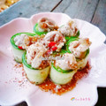 娃姐料理實驗室 的 小黃瓜捲肉片 cooksnap