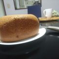 El cooksnap de Jacob, Su-Chefcito cuando hizo Pan de quinoa y trigo en panificadora.