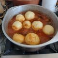 El cooksnap de Mica Panessi cuando hizo Strudel Alemán con salsa y pollo.