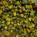 Janvi Rawal का कुकस्नैप जब उन्होंने भिंडी फ्राई (bhindi fry recipe in Hindi) बनाया था।