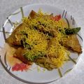 Khyati Joshi Trivedi's cooksnap of when they made સમોસા ચાટ (Samosa chat recipe in Gujarati).