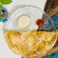 Rashi Mudgal का कुकस्नैप जब उन्होंने क्रिस्पी रवा डोसा (crispy rava dosa) बनाया था।