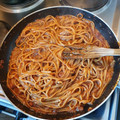 El cooksnap de Oscar Daura cuando hizo Espaguetis all' arrabbiata.