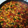 El cooksnap de Miguel cuando hizo Garbanzos con pisto.
