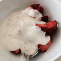 El cooksnap de Vir cuando hizo Yogur con fresas.