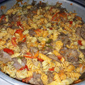 El cooksnap de Pau De Elias cuando hizo Wok de verduras y carne con fideos.
