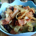El cooksnap de Celia Laguna cuando hizo Col blancocon bacon y pasas.