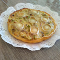 El cooksnap de Judit cuando hizo Quiche de calabacín; champis y bacon.