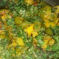 Poonam Saraswat's cooksnap of when they made Aalu Shimla mirch ki Chatpati Sabzi.