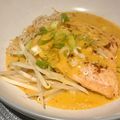 Sonia's cooksnap of when they made Salmon Thai Curry Noodle Soup.